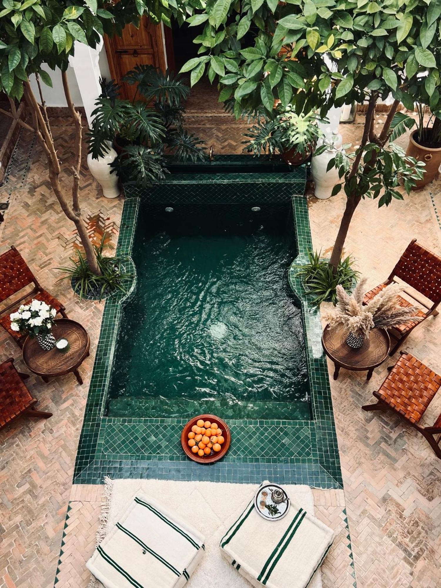 Riad Prive Sadaka Bassin Rooftop مراكش المظهر الخارجي الصورة